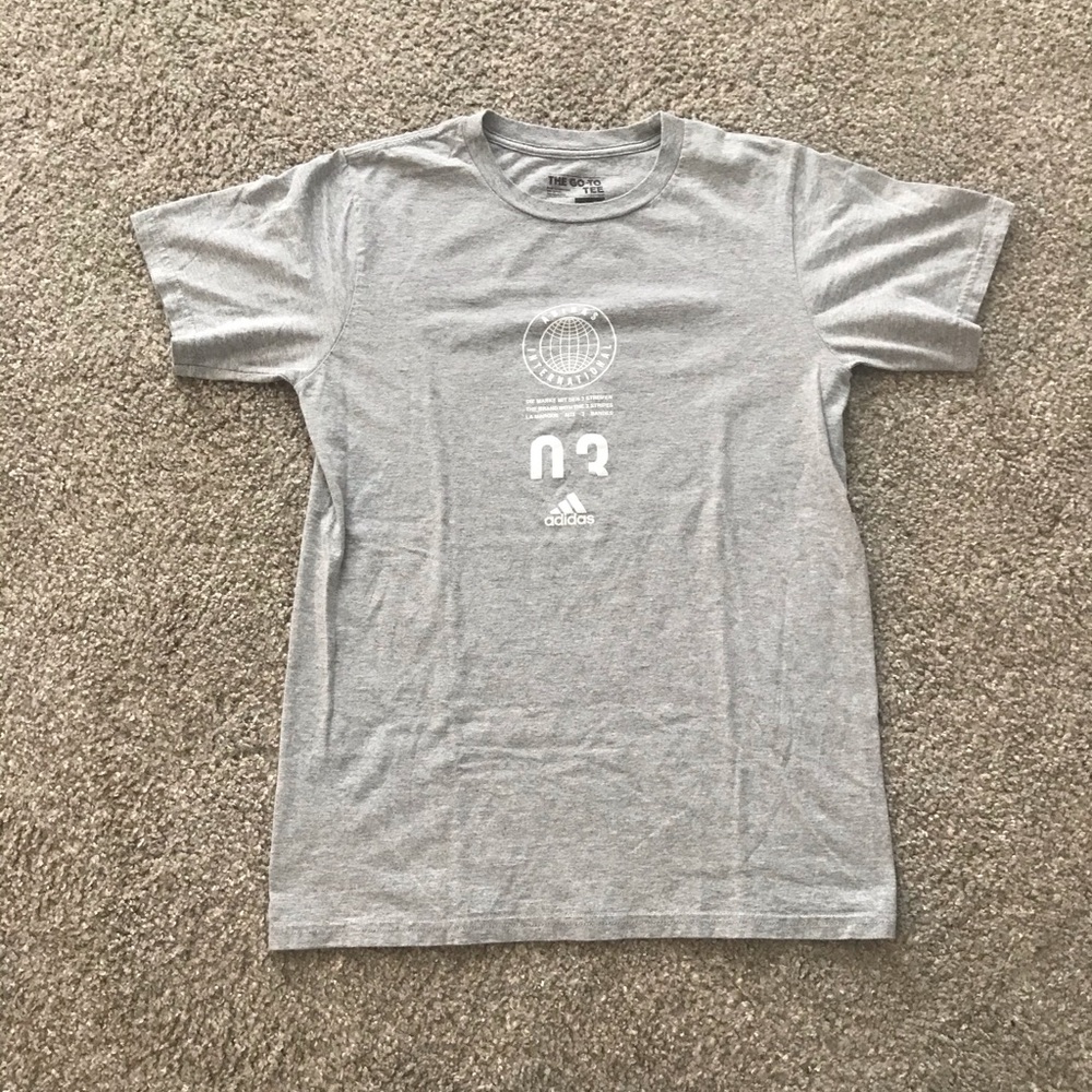 Gray Adidas International T Shirt